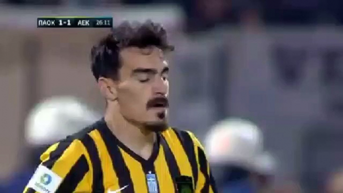 Lazaros Christodoulopoulos GOAL - PAOK 1-1 AEK Athens - 06.05.2017