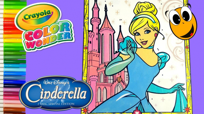 Coloring Cinderella Disney Princess Coloring Book Page Crayola Marker surprises ❤ Koki Disney Toys