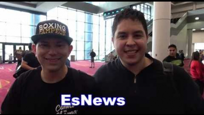 boxing fans mobb elie seckbach for pics EsNews Boxing