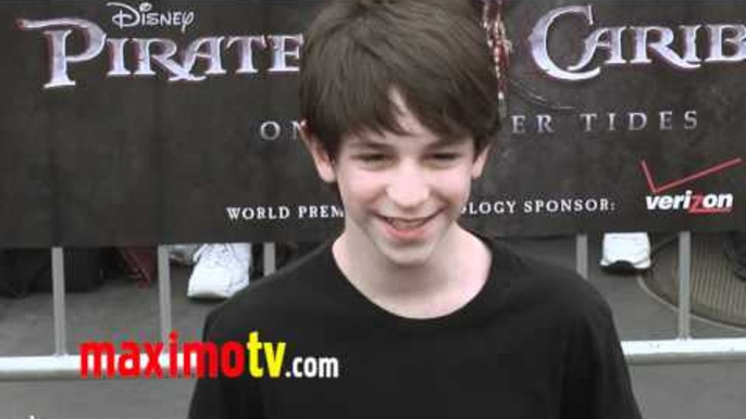 ZACHARY GORDON at "Pirates of the Caribbean: On Stranger Tides" WORLD PREMIERE