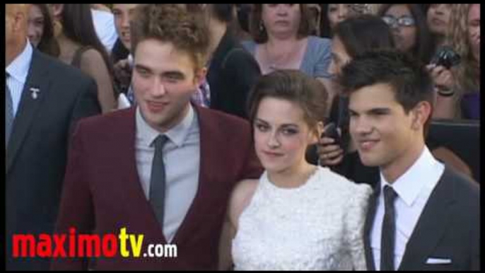 Robert Pattinson, Kristen Stewart, Taylor Lautner at "ECLIPSE" Premiere