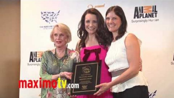 KRISTIN DAVIS "The Wyler Award" GENESIS AWARDS 2011 Press Room