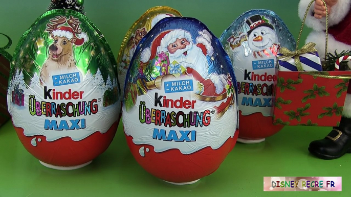 Oeufs Surprise Kinder Maxi de Noël Christmas Kinder Surprise Maxi Eggs Huevos Sorpresa de Navidad