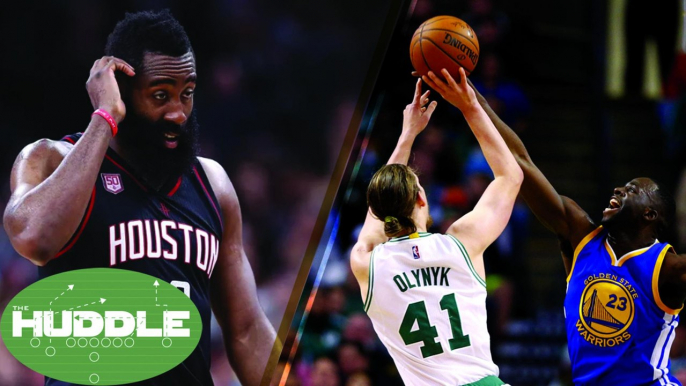 Is James Harden CHOKING vs Spurs? Draymond Green & Isaiah Thomas FIGHT Over Kelly Olynyk -The Huddle