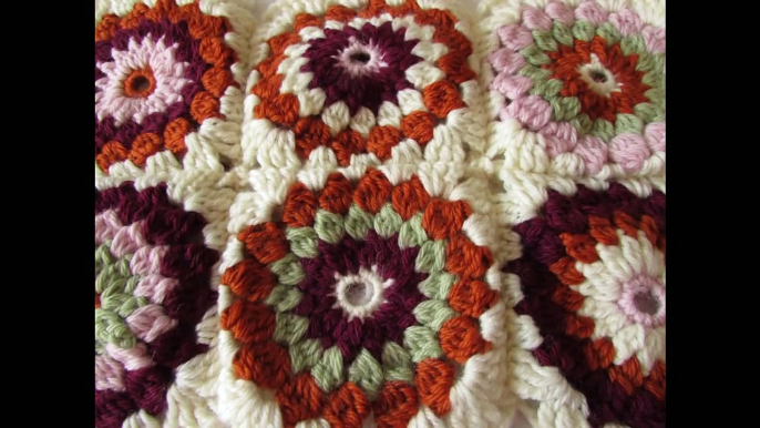 VERY EASY crochet cluster granny square tutorial granny square for beginners