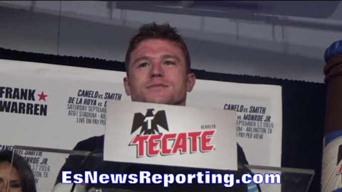 SAUL ALVAREZ POST FIGHT PRESS CONFERENCE - EsNews Boxing