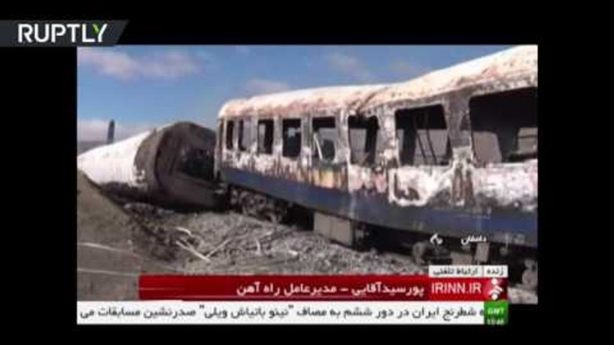 44 killed, 103 injured in horrifying train collision near Tehran