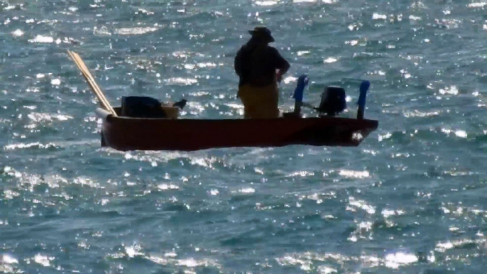 Collecting Lobster pots off the coast of Bognor Regis