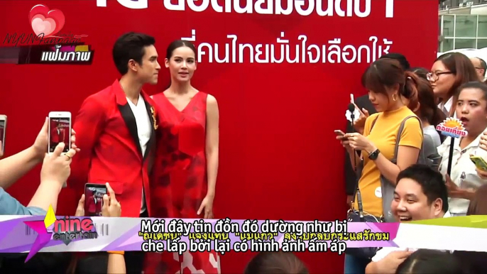 [vietsub] Nadech giải thích thay cho mea Keaw việc đăng ảnh lấn át tin đồn | 9Entertain 27.04.17