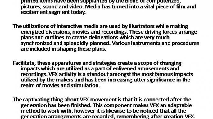 4 Interesting Types Of VFX Animation!