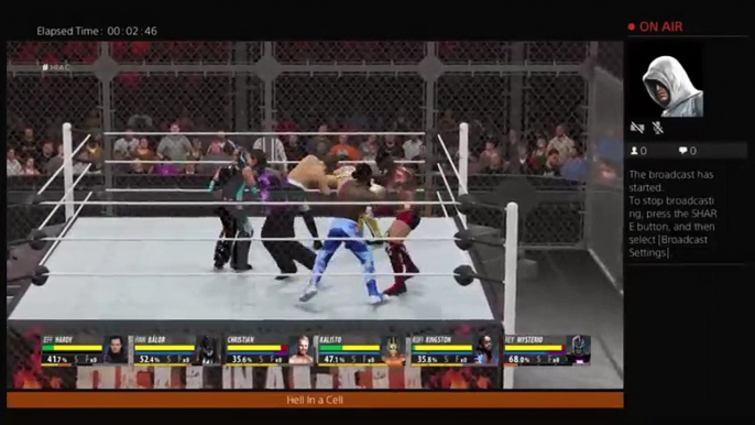 Jeff hardy vs Kallisto vs Kofi kingsten vs Rey mystero vs Christan vs Finn Balor Hell in a Cell full (148)