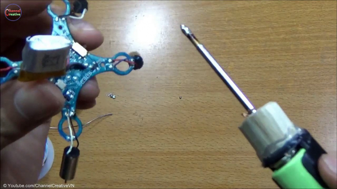 How To Make A MINI Battery Powered Soldering Iron Tool