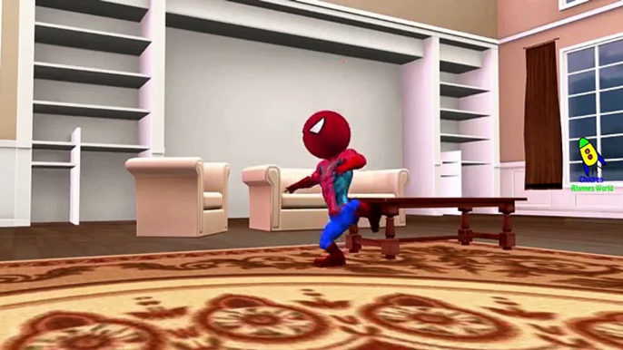 Spiderman Johny Johny Yes Papa Rhymes for Children  Nursery Rhymes Cartoons for Kids