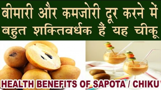 चीकू करता है बीमारी और कमज़ोरी को दूर | Health Benefits Of Sapota | Chiku Ke fayde