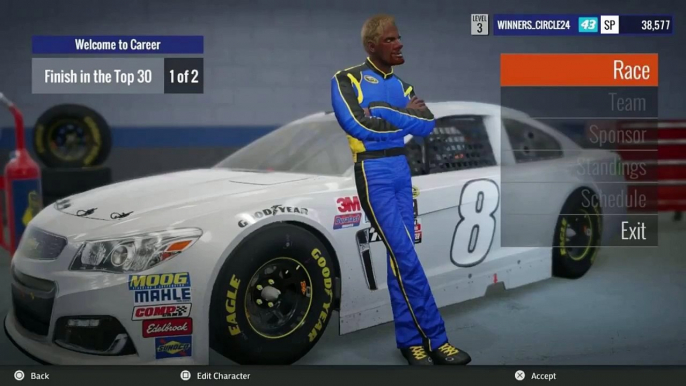 NASCAR Heat evolution 2016 career mode