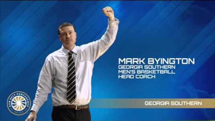 2015 Sun Belt Men's Basketball Championship Teleconference: Georgia Southern's  Mark Byington