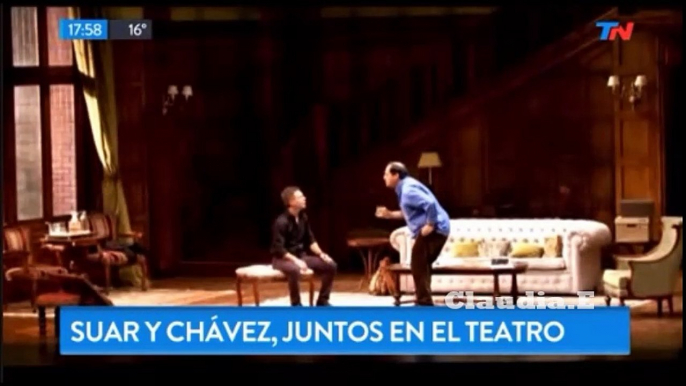 Teatro: Suar y Chávez juntos en "Un rato con él" Teatro "El Nacional"