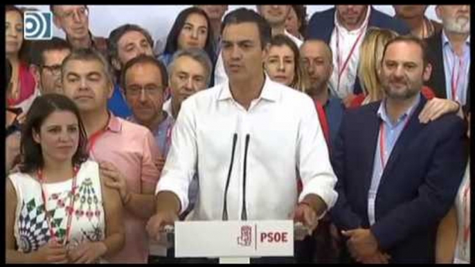 Pedro Sánchez gana las primarias del PSOE a Susana Díaz y Patxi López