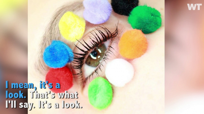 The New Trend in Makeup: Pom Poms?