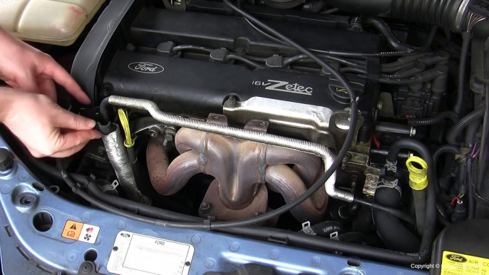 Simple how-to - Replace Ford Focus PCV valve & hose, blown rocker g