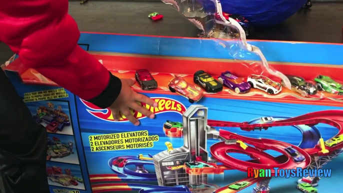 150 Cars Toys GIANT EGG HOT WHEELS Surprise Toys Opening Disney Cars Kids Video Ryan ToysReview