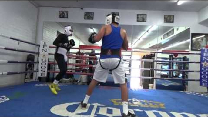 sparring at goossen gym EsNews Boxing