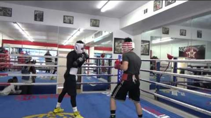 sparring at goossen gym EsNews Boxing