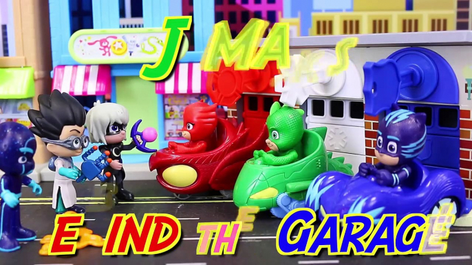 PJ Masks Lock N Roll Rescue Garage Find Superheroes with Color Learning Searching Catboy and Owlette-T81O