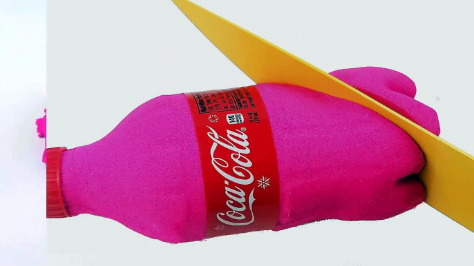 DIY Colors Kinetic Sand Videos Coca Cola Bottle Shape Coke ToyBoxMagic-CbnIYk