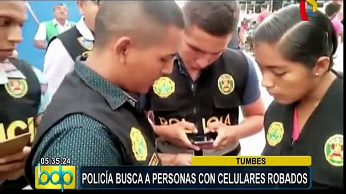 Tumbes: PNP realiza operativo contra celulares robados