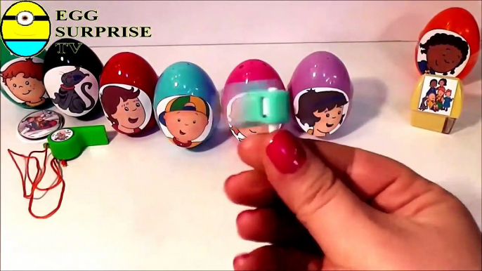 Caillou surprise eggs  8 surprise eggs Caillou toys for kids4234wer