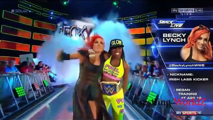 Charlotte Flair & Becky Lynch vs. Natalya & Carmella SmackDown LIVE