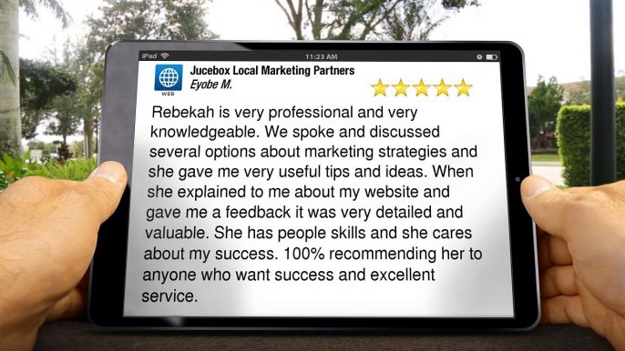 Jucebox Local Marketing Partners Roseville ImpressiveFive Star Review by Eyobe M.