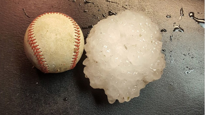 Baseball-Sized Hail Batters Adrian, Missouri