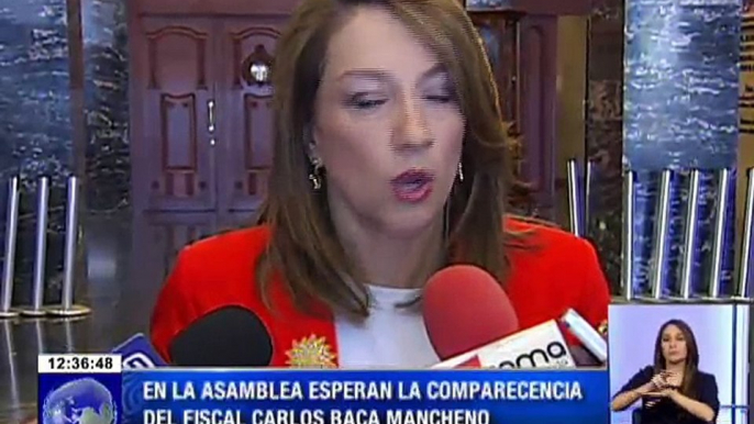 Asamblea Nacional espera la comparecencia del Fiscal Baca Mancheno para el conocimiento detallado del caso Odebrecht