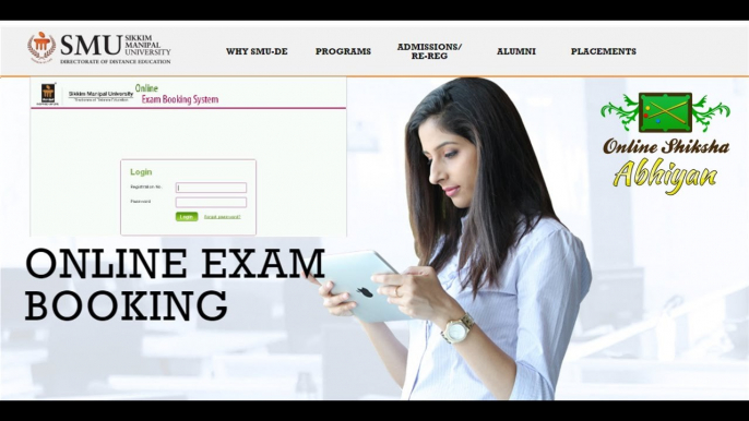 Online Exam Booking System 2017 ! Sikkim Manipal University Exam Slot Booking