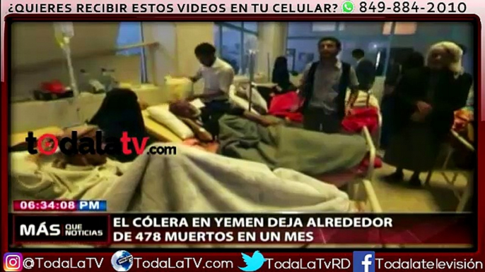 Epidemia de cólera en el Yemen ha causado 478 muertos-Más Que Noticias-Video