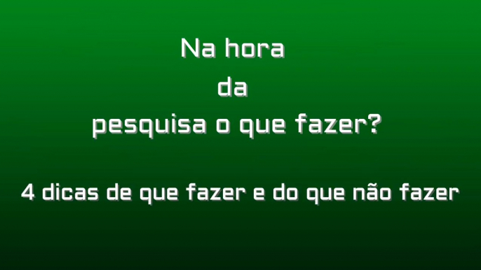 DICAS NA HORA DE FAZER SEU TRABALHO OU PESQUISA ESCOLAR