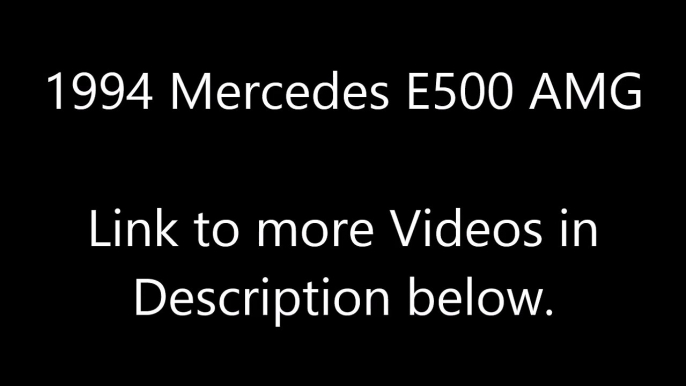 Buy Mercedes Benz AMG W124 E500   Porsche For Sale Exoti