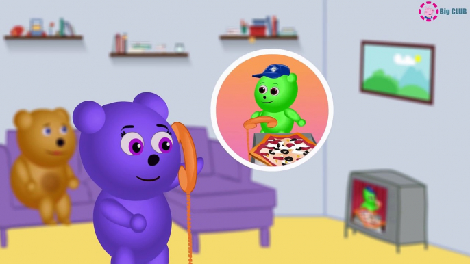 Mega Gummy Bear Bad Day injured   Gummy Bear Crying   Finger Family nursery rhymes for children