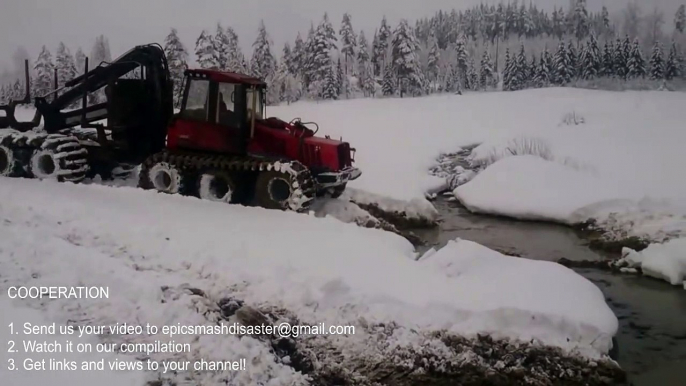 Bog Monters Mega Machines Heavy Equipment Stuck in Swamp Ice Timber Carrier Stalled Tractor Mud