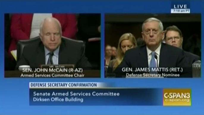 Defense Secretary Nominee General James Mattis Tes