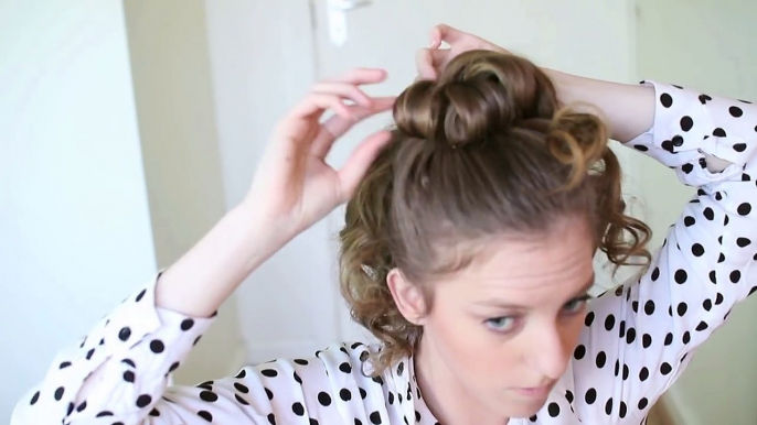 3 minutes chignon facile élégant coiffure coiffures côté été ★ updo