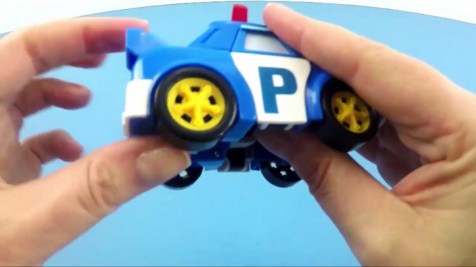 TOY UNBOXING - Robocar Poli Toy _ Deluxe Trdsaansformer Blue Robot Police Car
