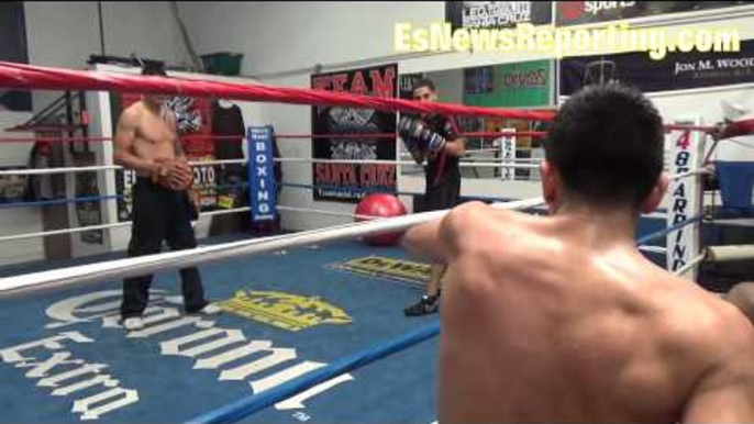 Leo Snata Cruz In Camp For Abner Mares Fight - EsNews Boxing