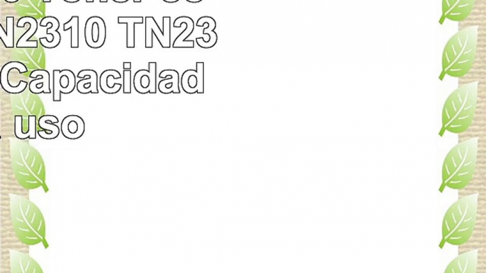 2KTN2320 Pack Ahorro 2 X TN2320 Toner compatible TN2310  TN2320 de Alta Capacidad para