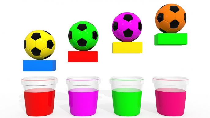 Learn Colors With Soccer Balls Wooden Hammer Xylophone for Children - Colors Balloons Balls for Kids
