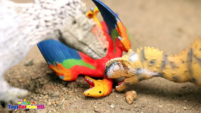 Videos de Dinosaurios para niños Yutyrannus v_s Rajasaurus  Schleich Dinosaurios d