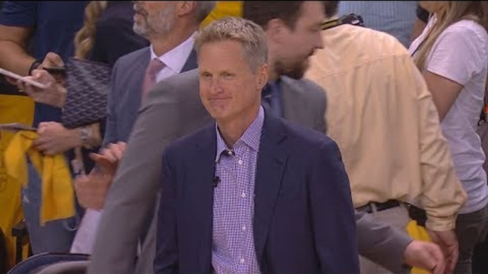 Steve Kerr Gets a Standing Ovation | Cavaliers vs Warriors | Game 2 | June 4, 2017 | 2017 NBA Finals