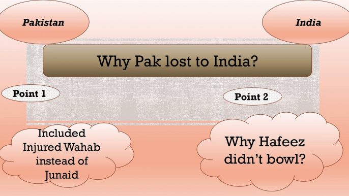 10 facts why Pakistan lost to India ICC Champions Trophy Ind vs Pak